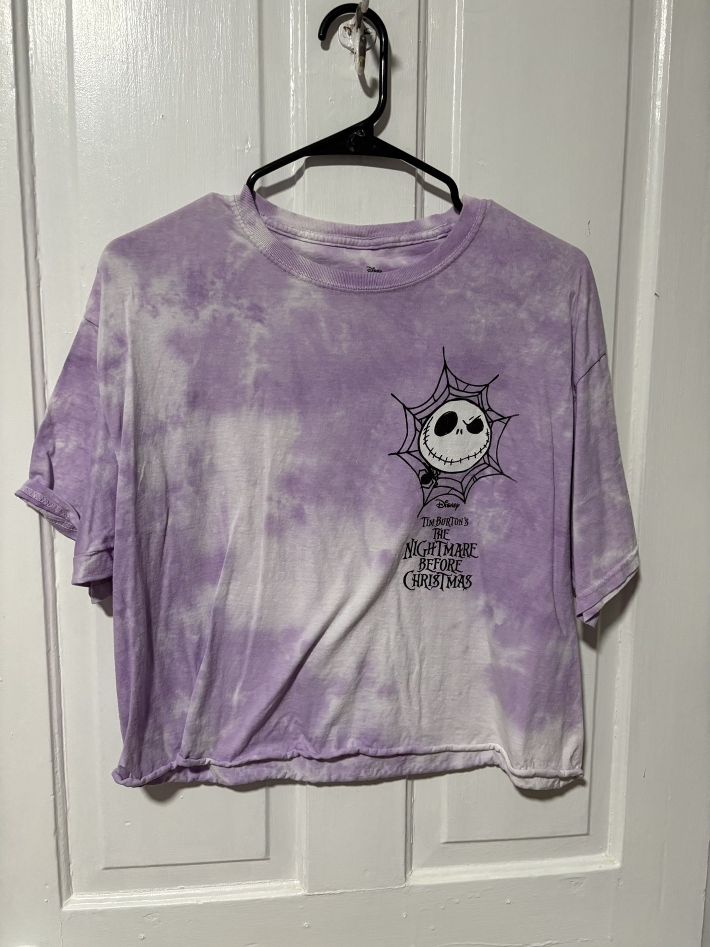 Nightmare before Christmas cropped shirt, L
