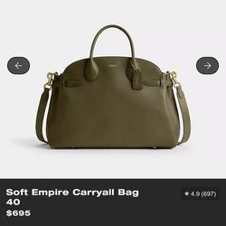 COACH Soft Empire Carryall Bag 40 with matching wallet