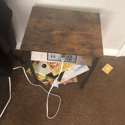 Nightstand With Ports And USB 