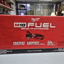 MILWAUKEE  M18 HOLE HAWG RIGHT ANGLE DRILL 2807-20 TOOL ONLY.