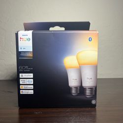 Philips Hue White Ambiance A19/E26 LED Smart Bulb, 800 Lumen, 7.5W (60W), 2-Pack