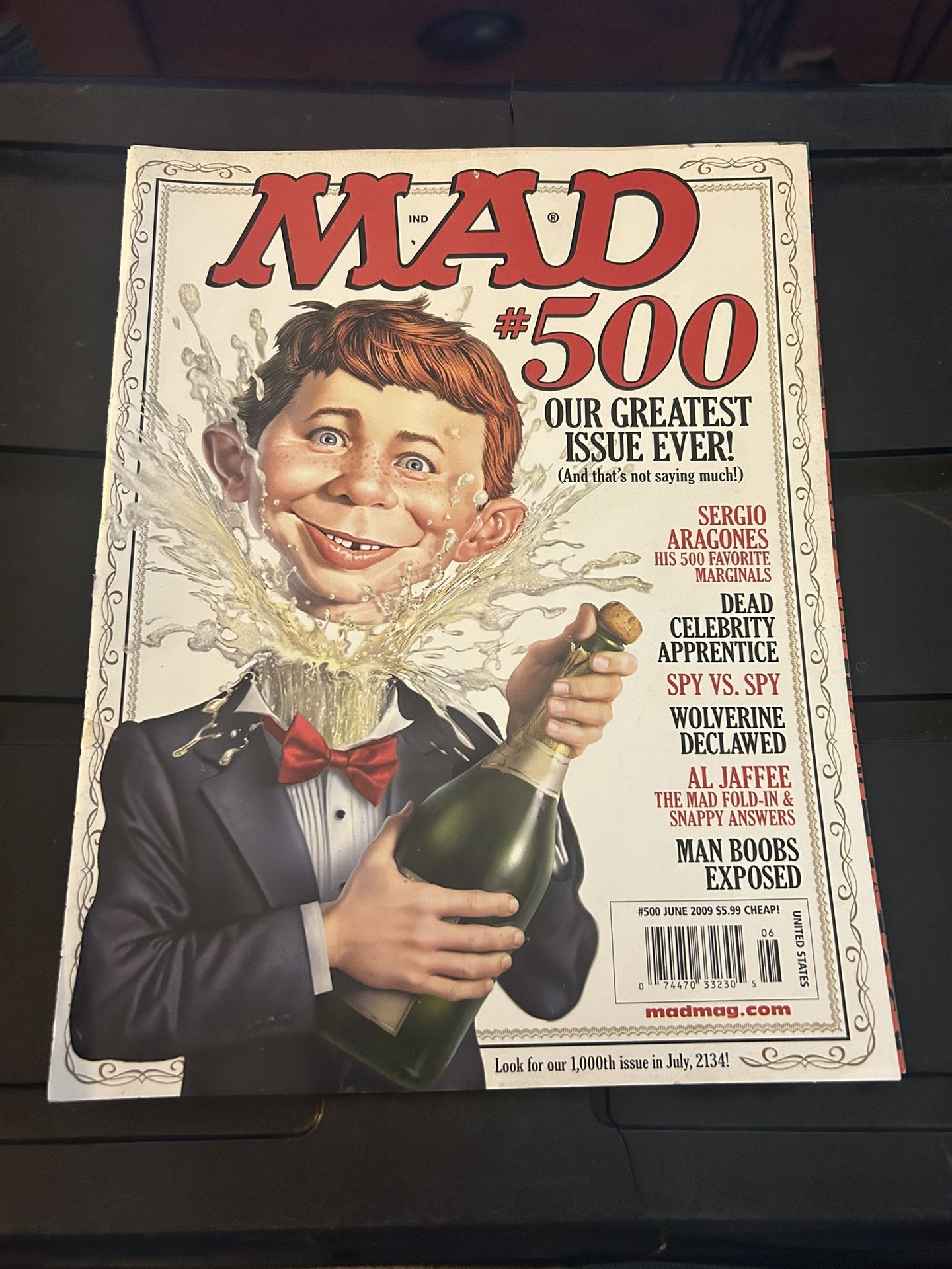 Mad #500 VG 4.0 2009 “greatest Issue Ever” Sergio Aragones Dead Celeb Apprentice