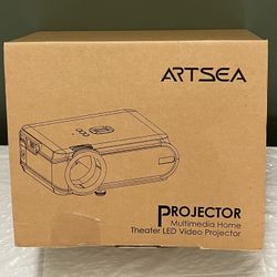 NEW!! 'ARTSEA' Multimedia Home Theater LED VIDEO PROJECTOR - posted price is firm.
