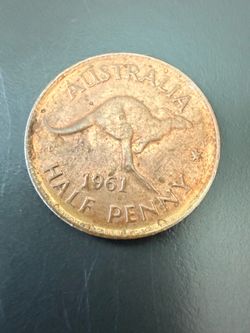 1961 Australia Queen Elizabeth II 1 penny