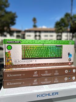 Razor BlackWidow V4 X Keyboard Minecraft, Razor BlackWidow, Razor Gaming Keyboard, Razor Keyboard, Minecraft, Mechanical Gaming Keyboard, Keyboard