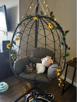 patio hanging egg chair