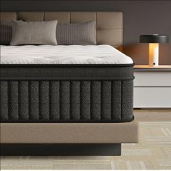 Brand NEW!  CRYREINA King Size Mattress, 14 Inch King Mattress Hybrid in Box, Individual Pocket Springs, Medium Firm, Breathable and Comfort