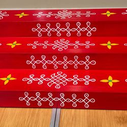 Hand Painted 3 Step Bamboo Riser