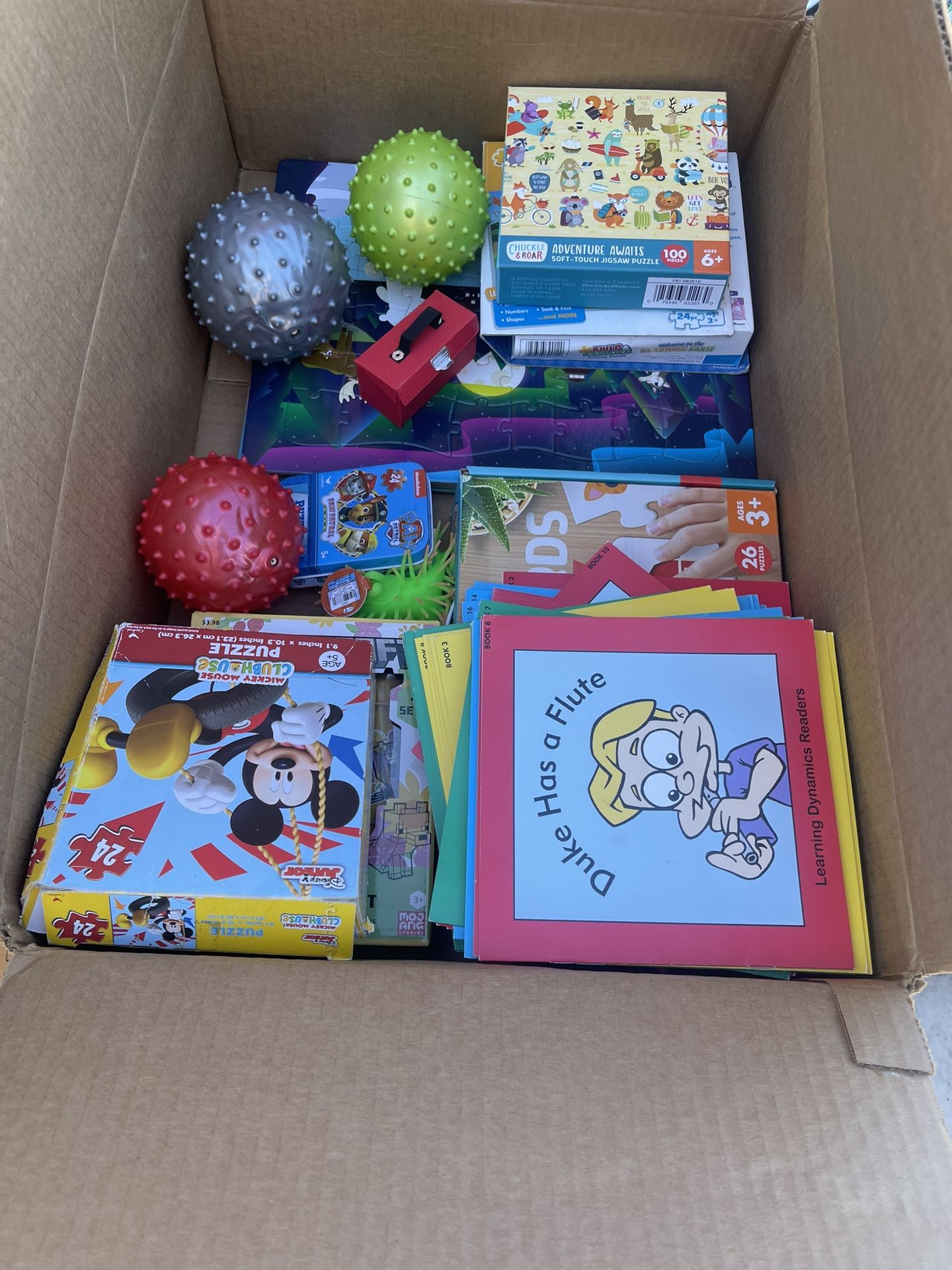 Kids Books And Puzzles And Backpacks