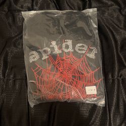 Sp5der Rhinestone OG Web V2 Hoodie Black 