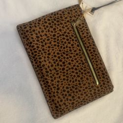 New Leopard print evening clutch purse
