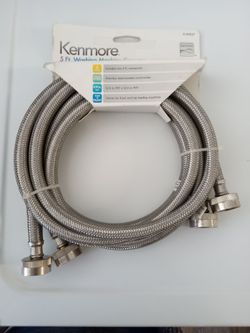 Kenmore stainless steel 5 ft. Connectors (2 pack)