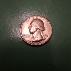 '1976- Bicentennial Quarter! ERROR! Completely Filled In D MINT MARK! AU CONDITION!