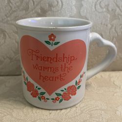 Vintage "Friendship Warms The Heart" Coffee Cup