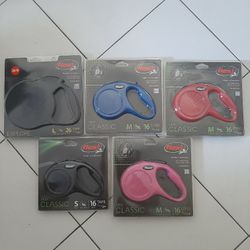  Flexi dog leashes I Have For small medium To large Dogs  Brand New In The Package