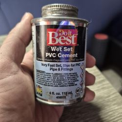 Solvent Cement for PVC pipe and Fittings