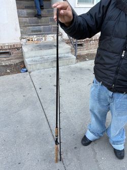 9 foot fishing rod. Two-Piece Fishing Rod with Cork Handle