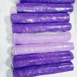 21" WIDE X 10 YARDS LONG PURPLE DECO MESH 