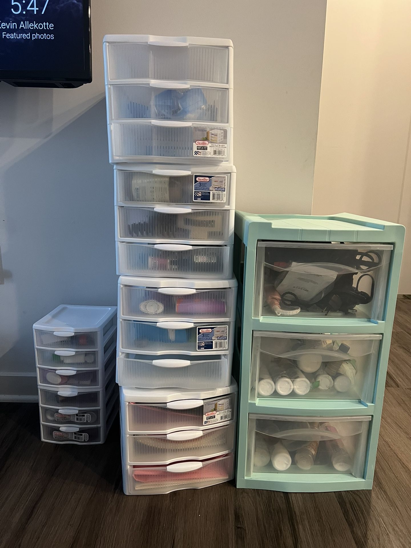Storage Containers/ Organizer Draws