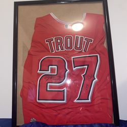 Mike Trout Signed Baseball Jersey