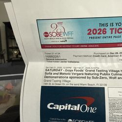 Tickets Sobe - Goya Foods Grand Tasting