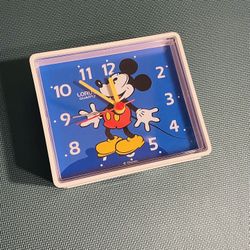 Mint Condition Lorus Mickey Mouse Desk Top Alarm Clock 