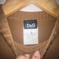 AUTHENTIC VINTAGE DOLCE & GABBANA WOOL SWEATER VEST UNISEX  SIZE SMALL 