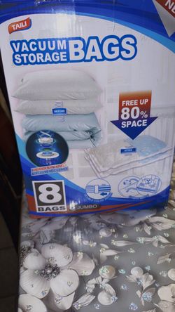 8 jumbo vacuum compression bags $30obo