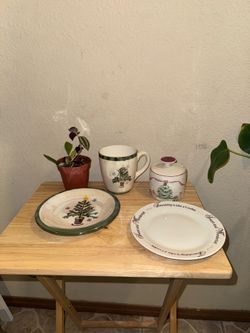 Christmas Ceramic Dishware Set 4 Pieces