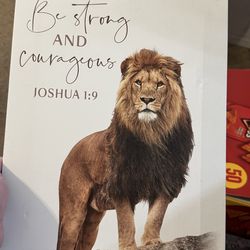 Lion picture with scripture/verse