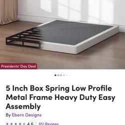 5in KING boxspring 