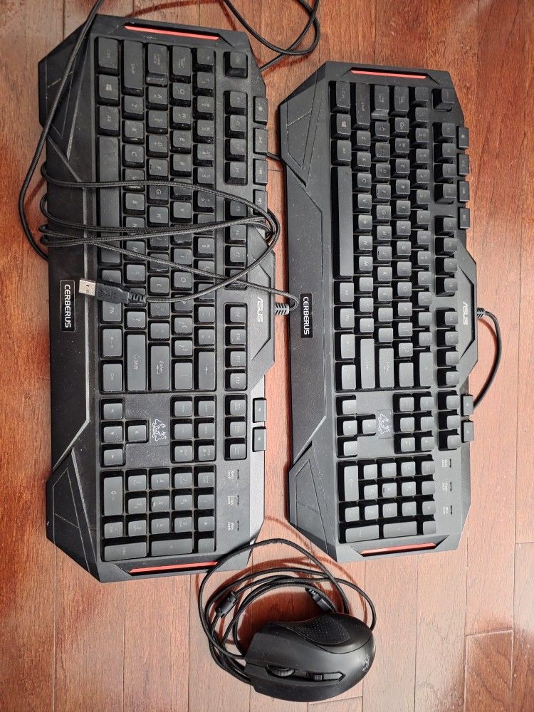 2 Asus Keyboard And Mouse Computer