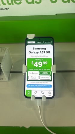 Samsung galaxy A37 5G take it today for only$49.99 when you switch your number over to cricket today