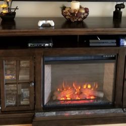 Roddinton Electric Fireplace/TV Stand 