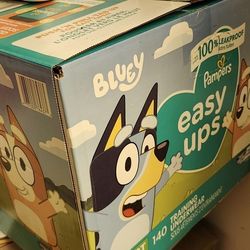 Pamper Easy Bluey 2t. 3t 140 Pieces Use Only One  30 Dls