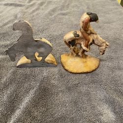 Indian Metal Book Ends 