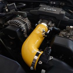 Yellow Scion FRS Subaru BRZ Toyota GT86 Silicon Air Intake Car Mod