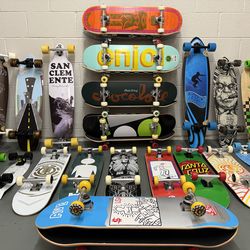 Prebuilt Skateboards cruisers decks accessories