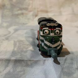 This item is a Chuggington StackTrack Fletch toy train engine.
