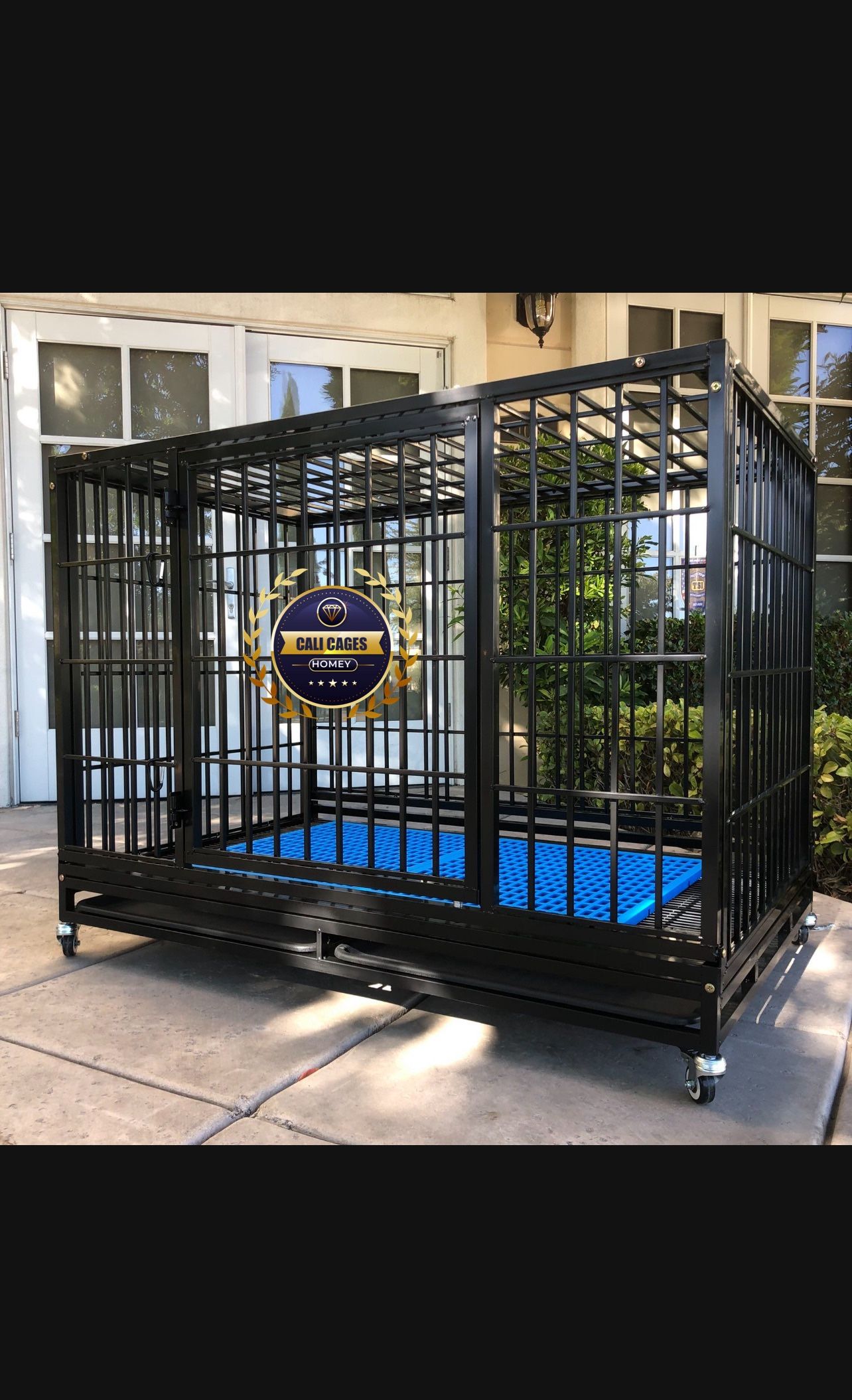 Dog Cage Kennel Size XL With Grid Trays And Feedings Bowls New In Box 📦 