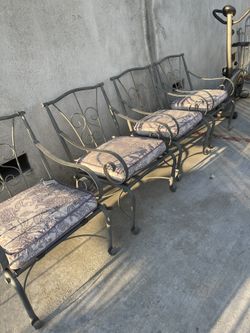 4 Metal Chairs