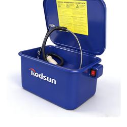 Red sun Parts Washer 3.5 Gallon Capacity Tank Cabinet Portable Automotive Parts Cleaner for Wheel Bearings, Gears, and carburetors (Blue)…