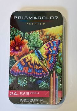 Prismacolor Premier Colored Pencils, Soft Core, 24 Pack, Unopened