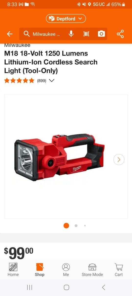 Milwaukee Flashlight