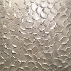White Pearl Abstract ORIGINAL painting on canvas palette knife impasto textured wall art paintings by Susanna shap