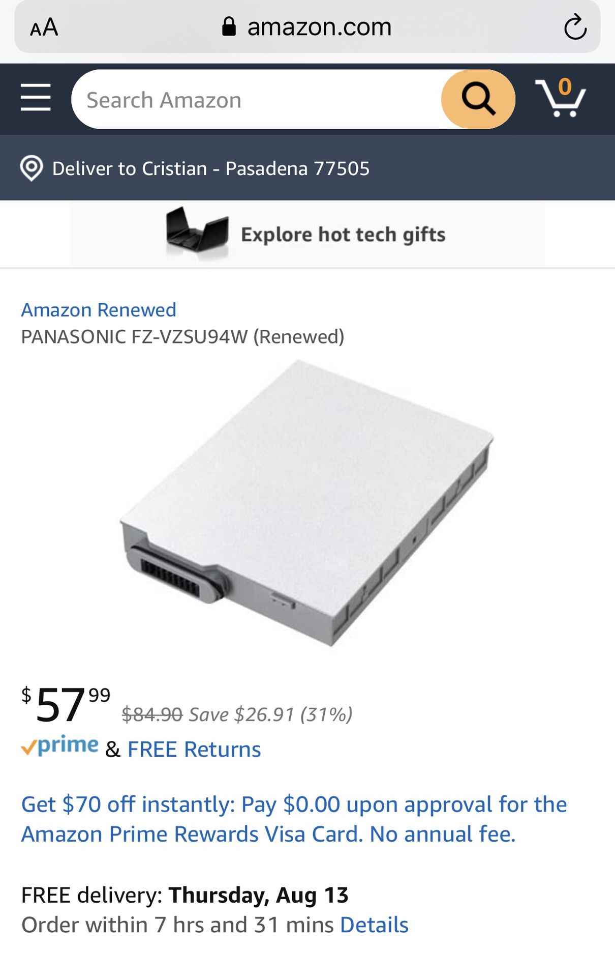 PANASONIC FZ-VZSU94W (Renewed) 2 For 1