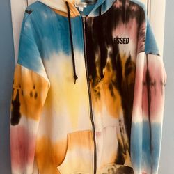tye dye hoodie L