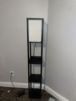 Light Shelf with Built In Charger For Devices