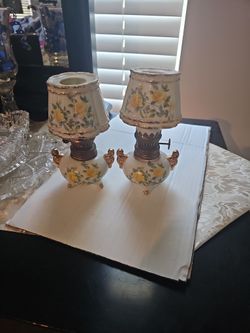 VINTAGE SMALL MINIATURE HURRICANE LAMP MADE IN JAPAN WEST