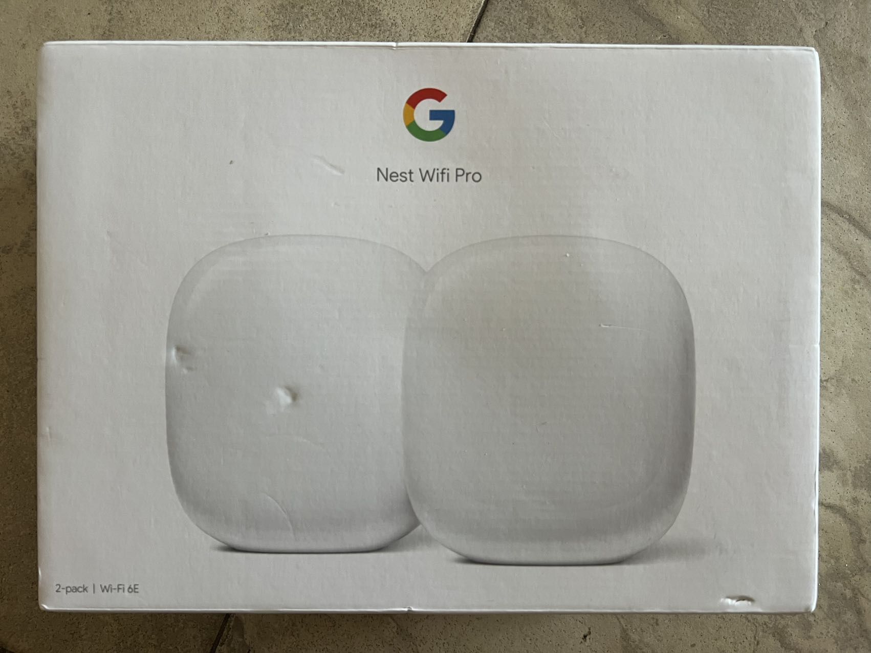 Google Nest WiFi Pro - Wi-Fi 6E - Mesh Router - 2 pack